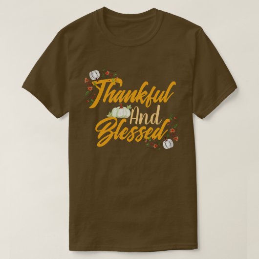 T-shirt Bon thanksgiving simple mou Citrouille automne (Design devant)