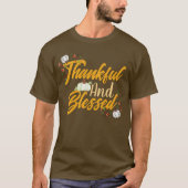 T-shirt Bon thanksgiving simple mou Citrouille automne (Devant)