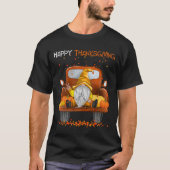T-shirt Bon thanksgiving sur Pickup Truck Gnomes amant (Devant)