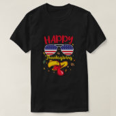 T-shirt Bon thanksgiving Turquie face US Drapeau Drôle Drô (Design devant)