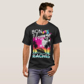 T-shirt Bon Voyage Beaches Tropical Cruise Ship Graphic Fo (Devant entier)