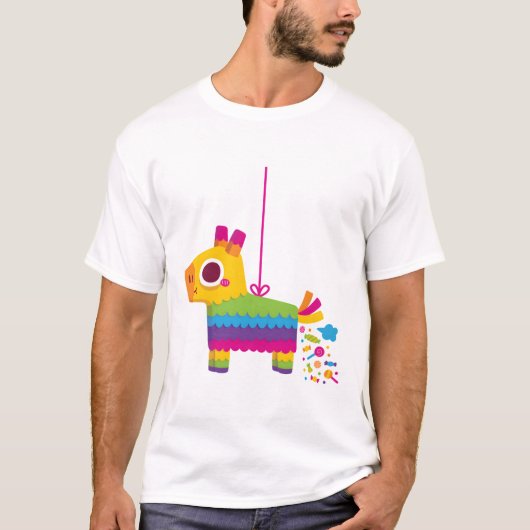 T-shirt Bonbon à base d'âne Fiesta Pinata (Devant)