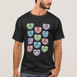 T-shirt Bonbon en forme de coeur Humour foncé Anti Jour