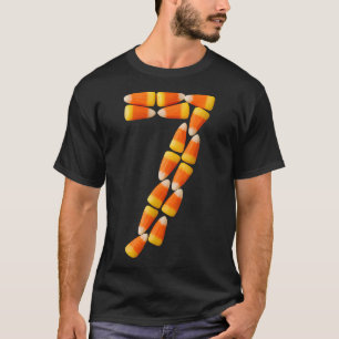 T-shirt Bonbon Maïs 7 Halloween 67 Drôle Humour