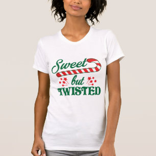 T-shirt Bonbon mais Noël tordu de sucre de canne de