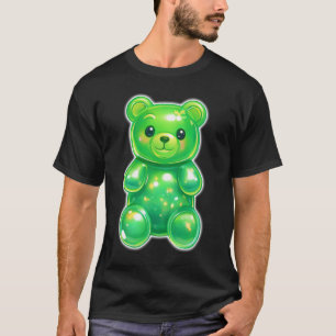T-shirt Bonbon Ours Gummy Vert Mignon