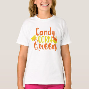 T-shirt Bonbons Corn Queen Fun Halloween