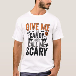 T-shirt Bonbons d'Halloween ou Appelez-moi Épouvantable Gr