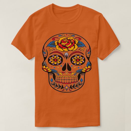T-shirt Bonbons du crâne Jour de la mort (Design devant)