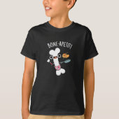 T-shirt Bone Apetit Funny Cuisine Pun Dark BG (Devant)