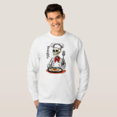 T-shirt Bone Appetit Skeleton Chef halloween (Devant entier)