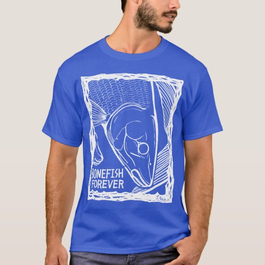 T-shirt Bonefish forever! (Fish forever series 001) (Devant)