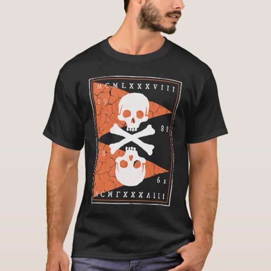 T-shirt Bones and Skulls Pirate  2 (Devant)