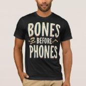 T-shirt Bones Before Phones (Devant)