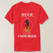 T-shirt Bong de bière avec pression (Design devant)