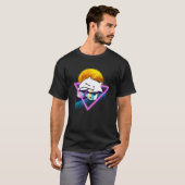 T-shirt Bongo Chat Retro 80s Vaporwave Style Outrun (Devant entier)