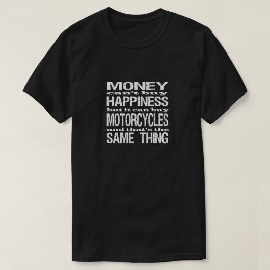 T-shirt Bonheur de moto (Design devant)