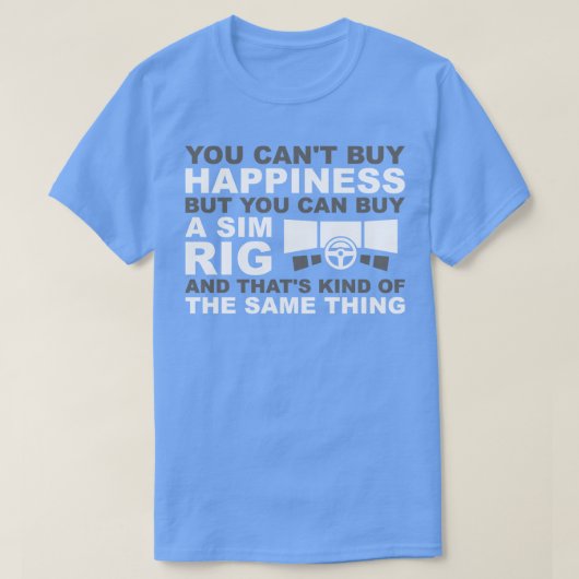 T-shirt Bonheur de Sim Rig (Design devant)