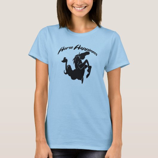 T-shirt Bonheur du cheval (Devant)
