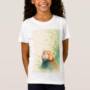 T-Shirt Bonheur paisible du panda roux