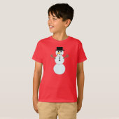T-shirt Bonhomme de neige (Devant entier)