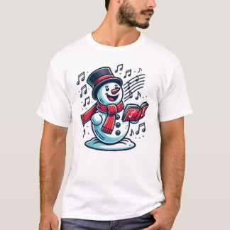 T-shirt Bonhomme de neige chantant