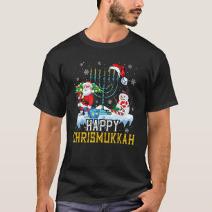 T-shirt Bonhomme de neige Christmukkah juif Xmas Noël H