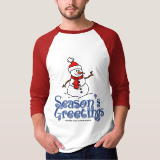 T-shirt Bonhomme de neige de Bonnes Fêtes