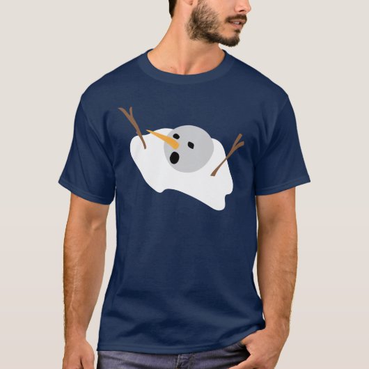 T-shirt Bonhomme de neige de fonte (Devant)