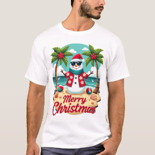 T-shirt bonhomme de neige de Noël