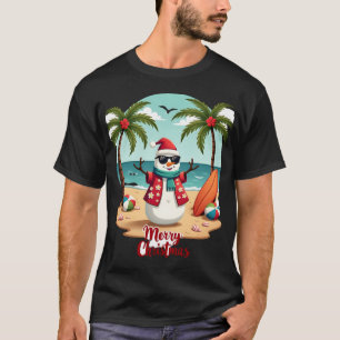 T-shirt bonhomme de neige de Noël (1)