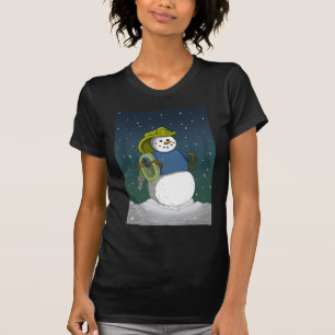 T-shirt Bonhomme de neige de sapeur-pompier