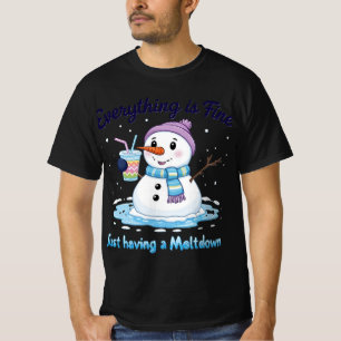 T-shirt bonhomme de neige Faire une fusion Tout va bie