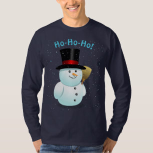 T-shirt Bonhomme de neige frais avec le casquette