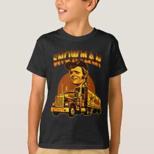 T-shirt Bonhomme de neige rétro des années 70 Camion Groov