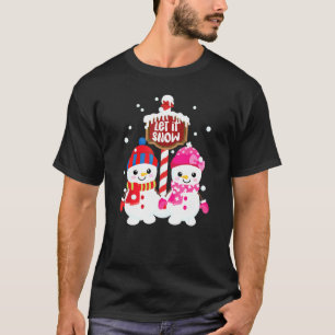 T-shirt Bonhommes de neige adorables Laissez tomber la n