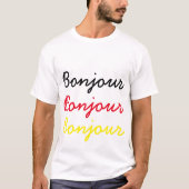 T-shirt Bonjour (Devant)