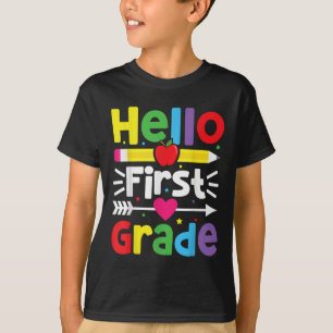 T-shirt Bonjour 1ère année 1ère année Retour à l'école Ens