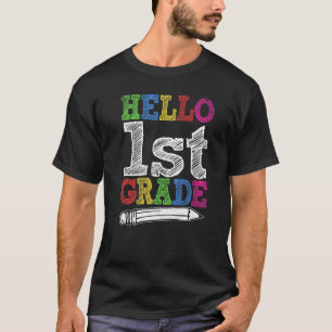 T-shirt Bonjour 1ère année Retour à l'école Premier jour G