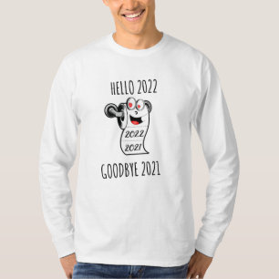 T-shirt Bonjour 2022 Goodbye 2021 papier toilette