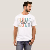 T-shirt Bonjour 2025 (Devant entier)