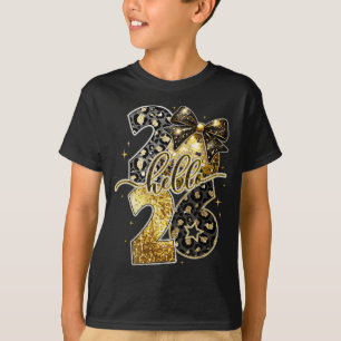 T-shirt Bonjour 2026 Coquette Arc Léopard Nouvel An Eve Pa