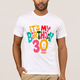 T-shirt Bonjour 30 ! Fêtons-nous !