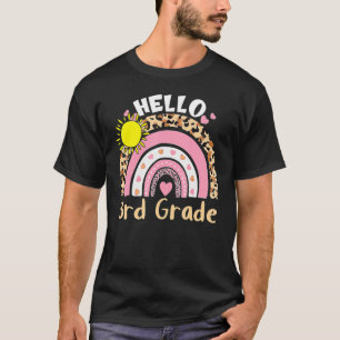 T-shirt Bonjour 3e Année Bonne Première Journée De L'École