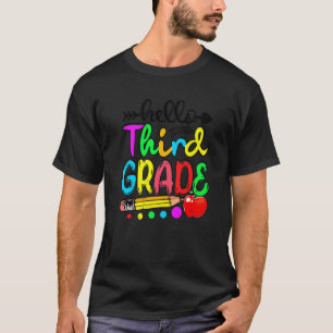 T-shirt Bonjour 3e Année Bonne Première Journée De L'Équip