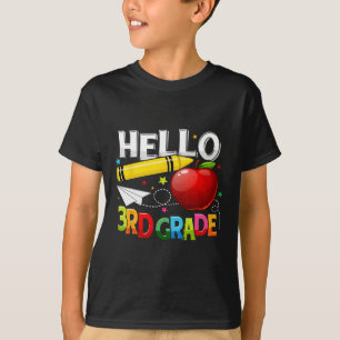 T-shirt Bonjour 3e équipe d'enseignant de 3e classe