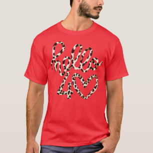 T-shirt Bonjour 40 Leapord cadeau d'anniversaire pour mama