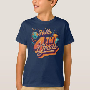 T-shirt Bonjour 4e année   par Asarteon