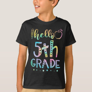 T-shirt Bonjour 5e année 5e année Retour à l'école Enseign
