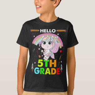 T-shirt Bonjour 5e année de retour à l'école
